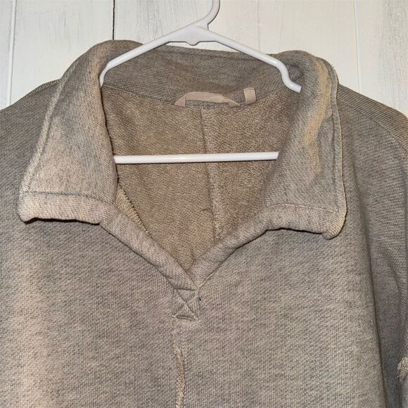 Women's‎ Plus Size Beige Oversized Jacket 3/4 Sleeve Mid-Length Spring - Picture 3 of 8